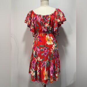 Women's Cynthia Rowley Pink Floral Mini Dress NO TAG indicating SIZE